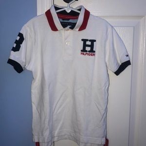 Collared white Tommy Hilfiger shirt